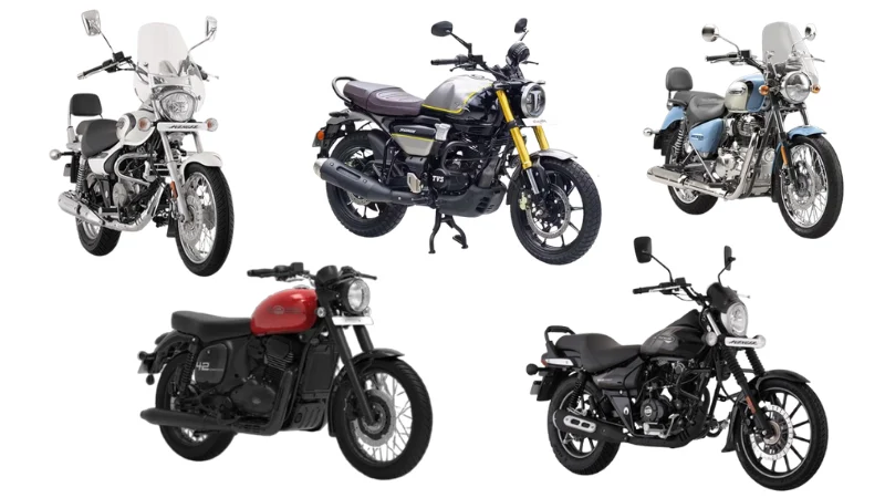 5 Affordable Cruiser Bikes in India 