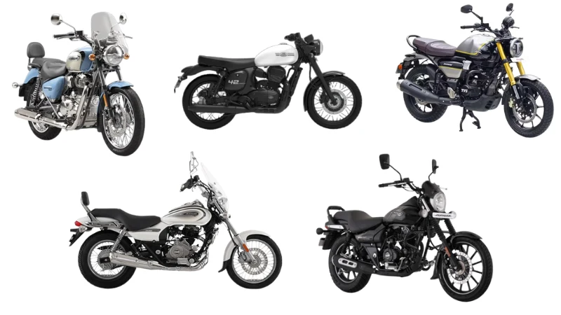 5 Affordable Cruiser Bikes in India 