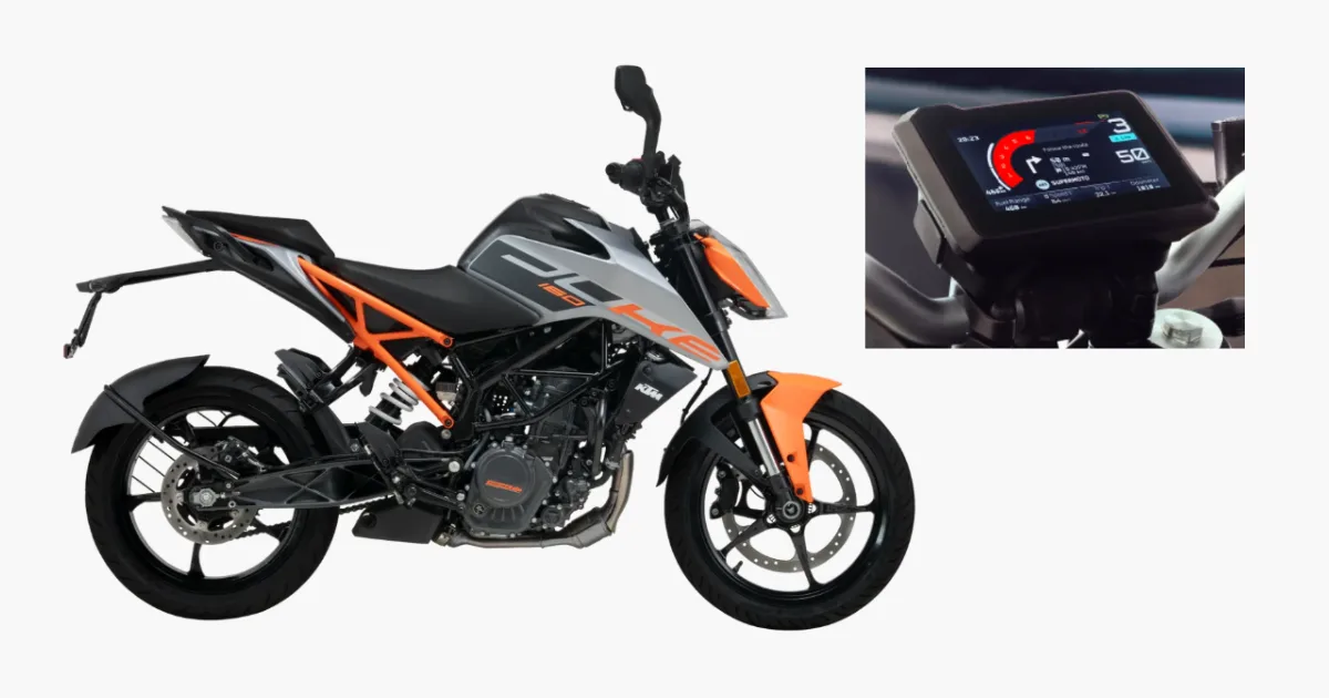 KTM 160 Duke TFT Display