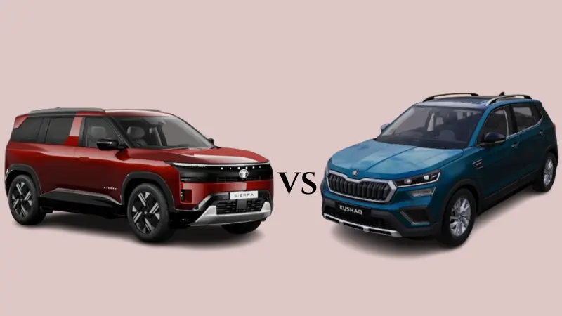 Tata Sierra vs Skoda Kushaq Comparison 