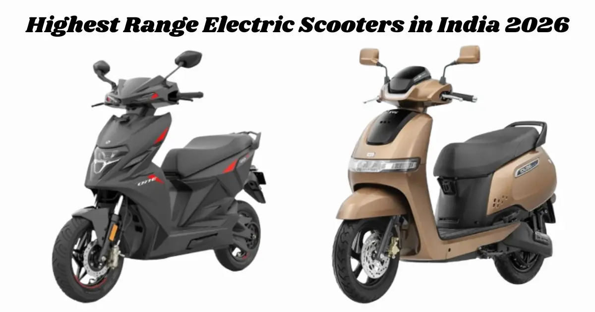 Highest Range Electric Scooters in India 2026