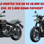 Royal Enfield Hunter 350 on Rs 20000 Salary