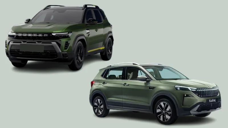 Renault Duster vs Skoda Kushaq Facelift Comparison