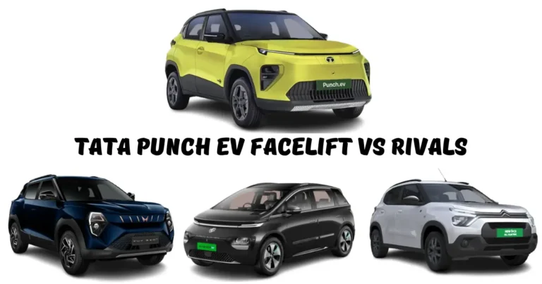 Tata Punch EV Facelift vs Rivals