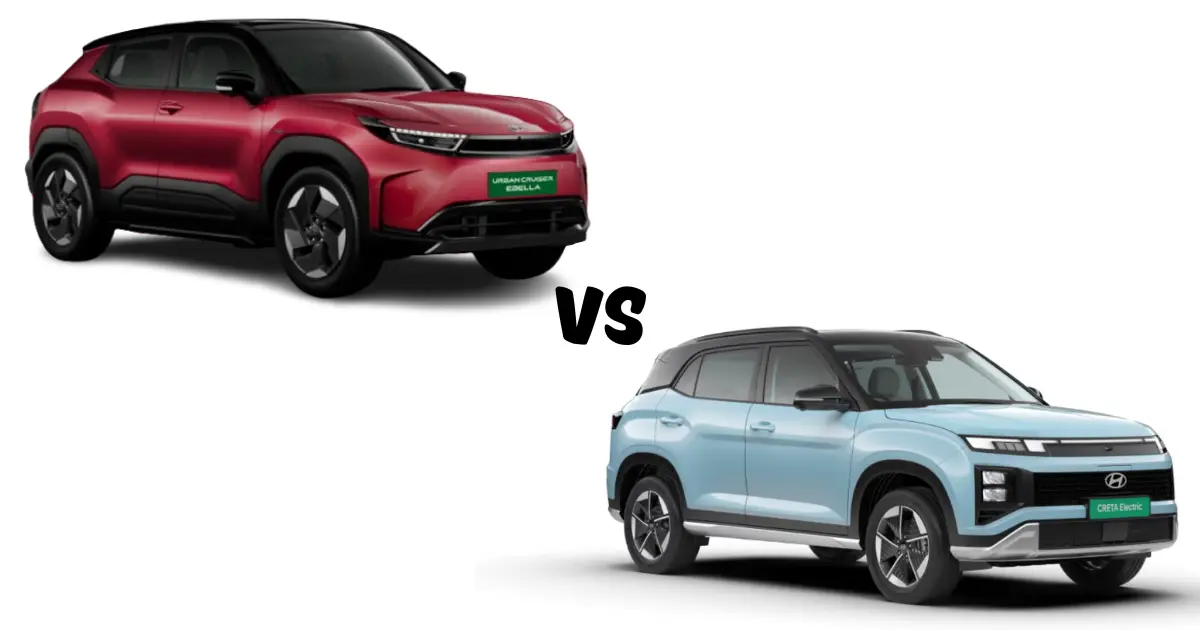 Toyota Urban Cruiser Ebella vs Hyundai Creta EV