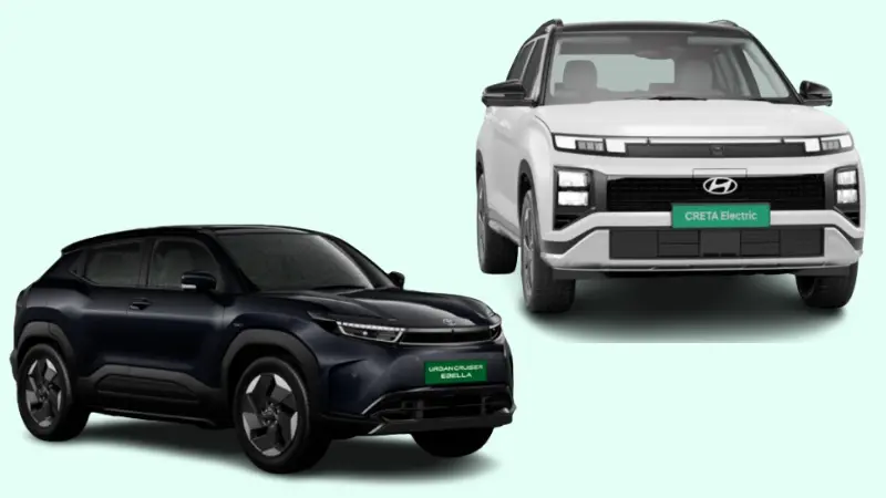 Toyota Urban Cruiser Ebella vs Hyundai Creta EV