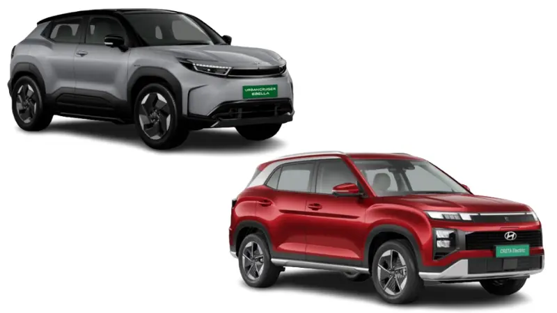 Toyota Urban Cruiser Ebella vs Hyundai Creta EV