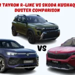Volkswagen Tayron R-Line vs Skoda Kushaq vs Renault Duster Comparison
