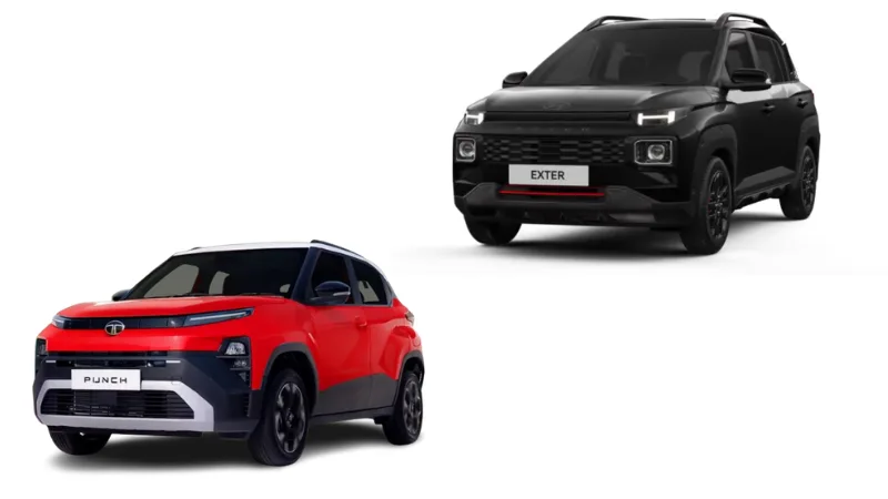 ₹7 Lakh SUV Comparison Tata Punch vs Hyundai Exter