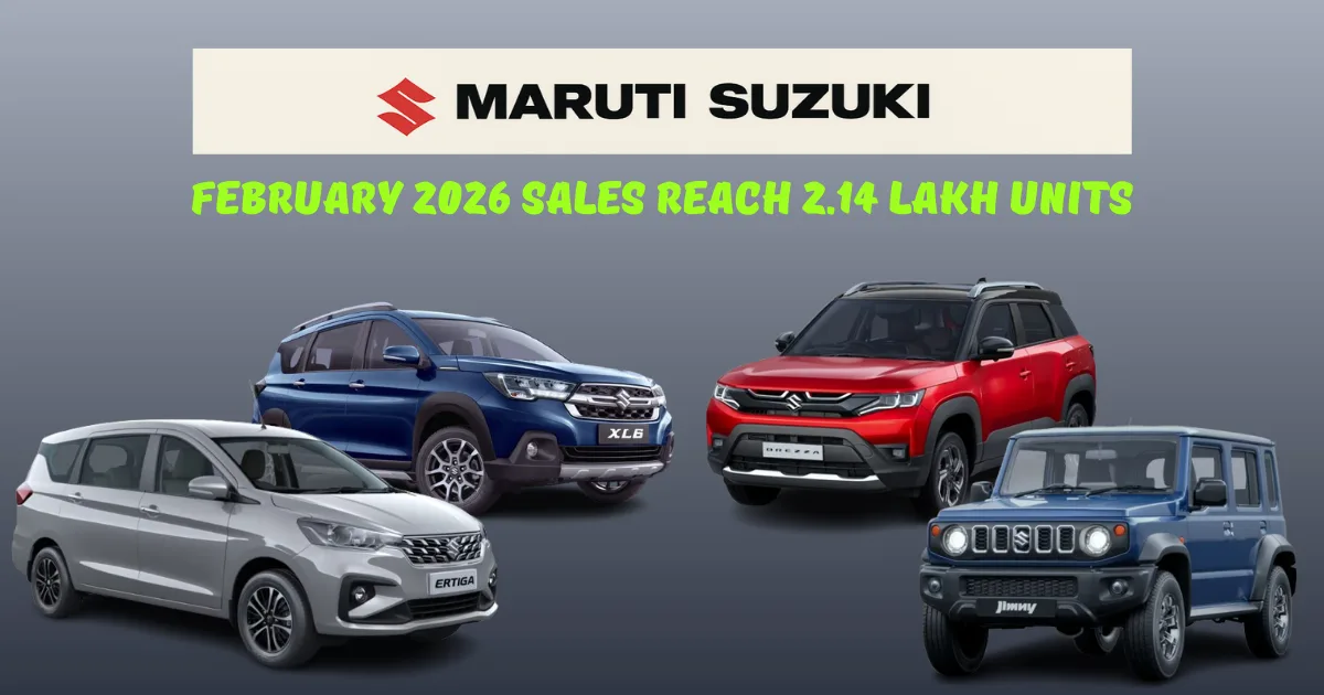 Maruti Suzuki February 2026 Sales