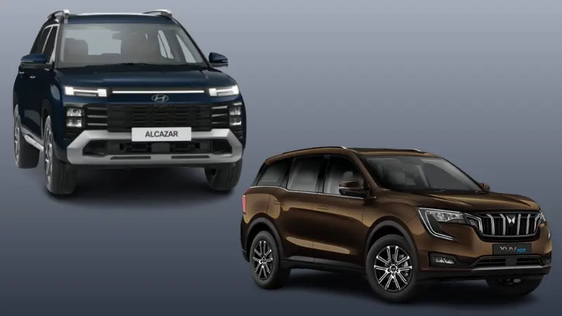 Hyundai Alcazar vs Mahindra XUV700 