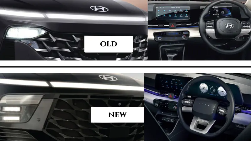 Hyundai Verna Facelift vs Old Verna