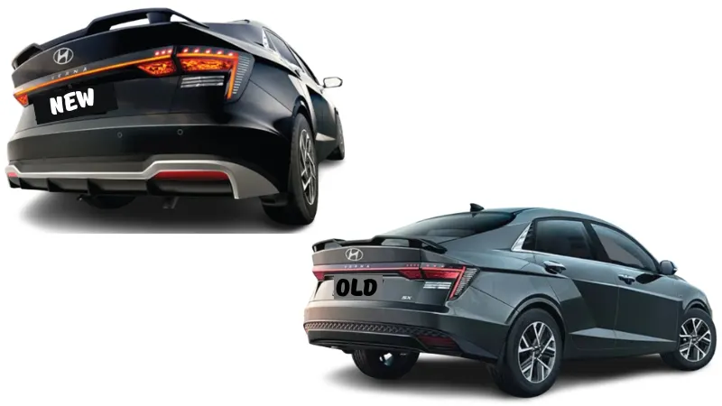 Hyundai Verna Facelift vs Old Verna