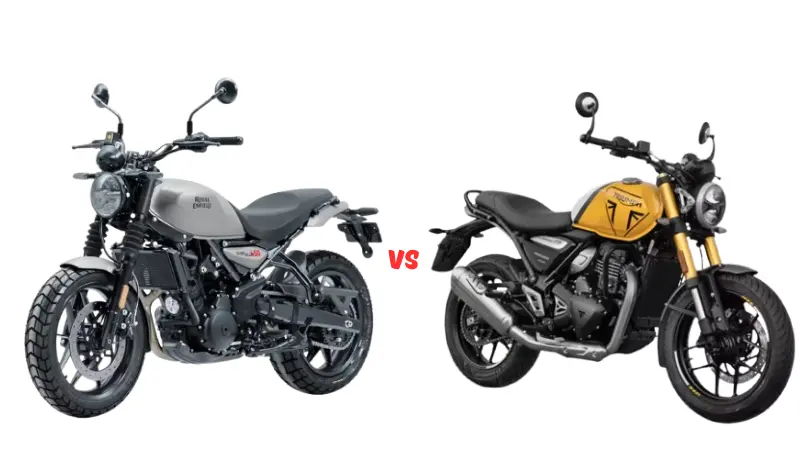 Royal Enfield Guerrilla 450 vs Triumph Speed 400
