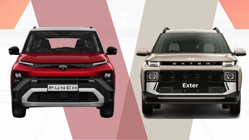 Hyundai Exter vs Tata Punch Facelift