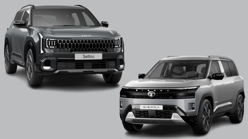 2026 Kia Seltos vs Tata Sierra Mileage Comparison