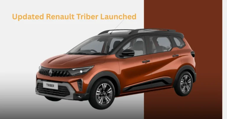 Updated Renault Triber Launched