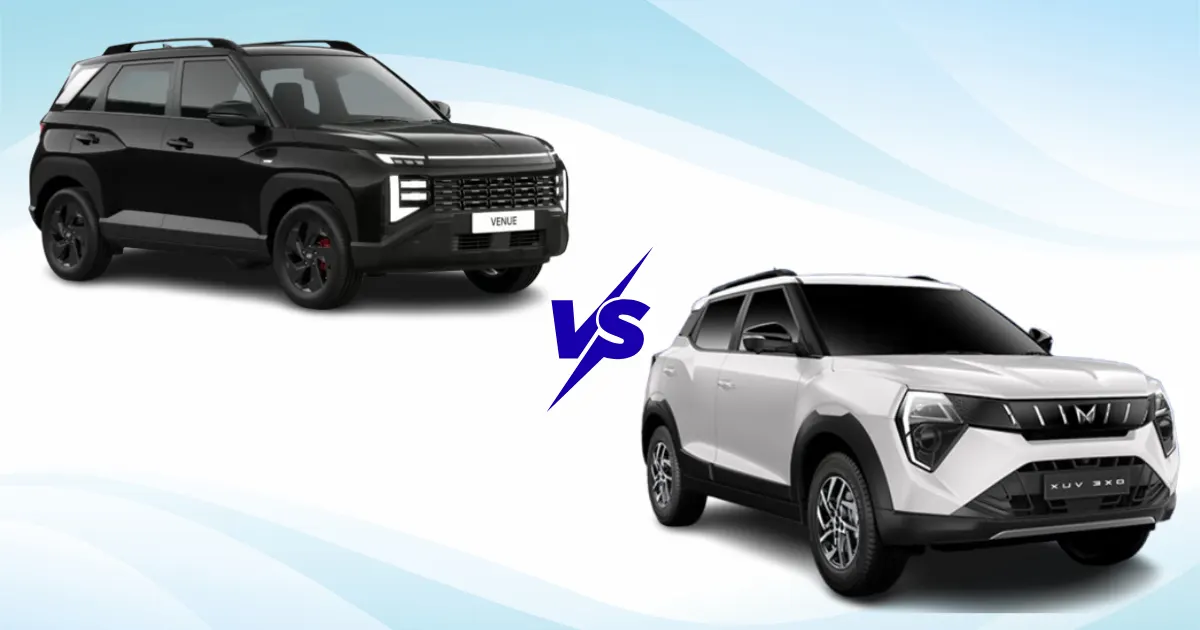Hyundai Venue vs Mahindra XUV 3XO