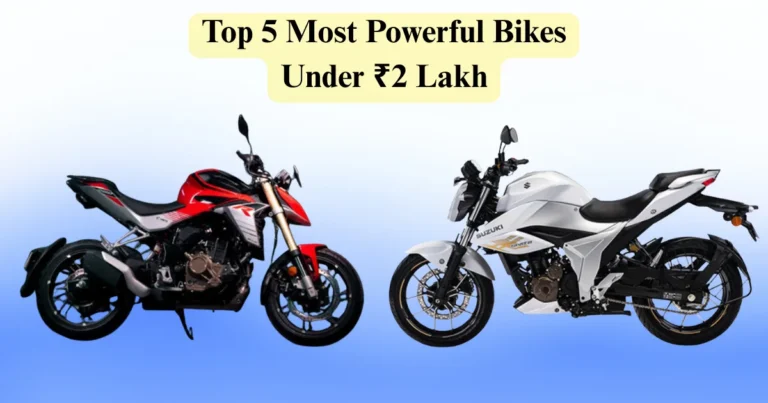 Top 5 Most Powerful Bikes Under ₹2 Lakh