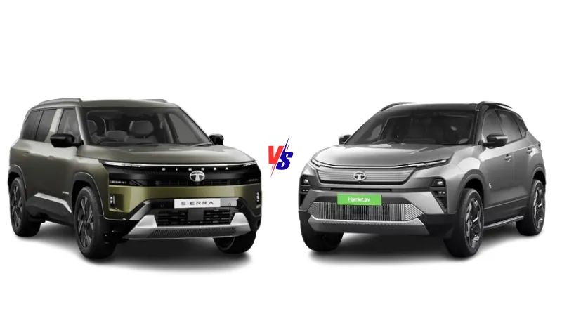 Tata Sierra EV vs Tata Harrier EV