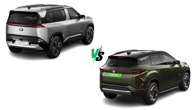 Tata Sierra EV vs Tata Harrier EV